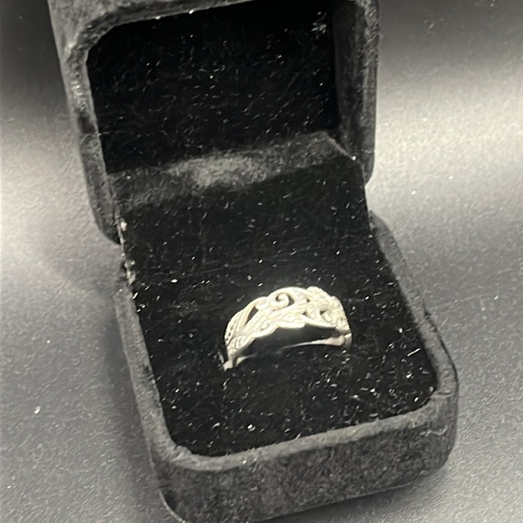 925 SILVER FILAGREE RING 7.5 - Picture 2 of 7